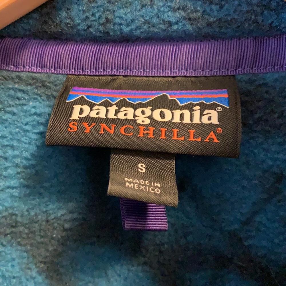 Y2K Patagonia Snap T pull over Synchilla Aztec - Picture 3 of 8